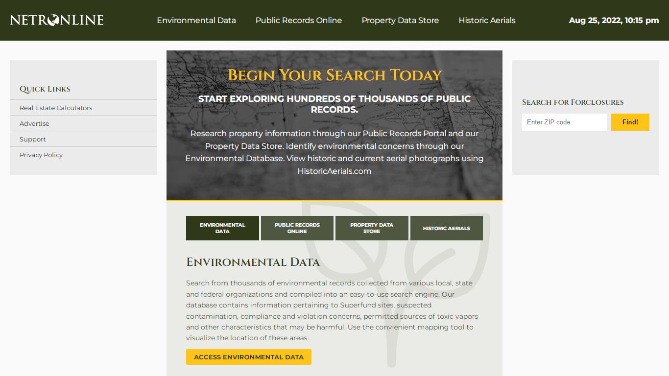 NETR Online • Home - Environmental Records, Property Records, Public ...